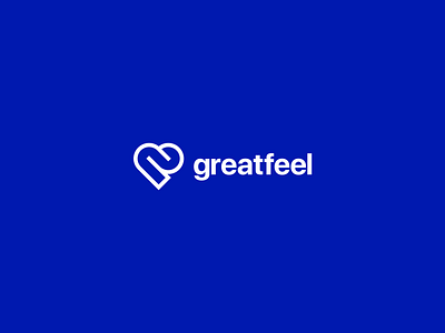 Greatfeel Logo 💊❤️ branding design graphic design logo minimal