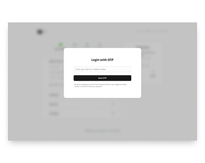 Login with OTP design figma login mobile app otp signup ui ui design ux viral web application website