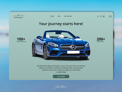 UI Design - Car Rental Company @ Dubai UAE 3d animation app branding design graphic design illustration logo motion graphics ui ux vector