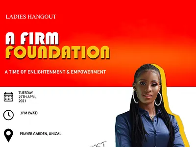 A Firm Foundation Flyer branding design graphic design