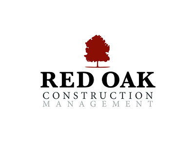Red Oak Construction / Branding, Business Cards, Marketing branding design display design graphic design logo marketing print design