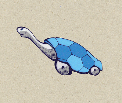 Fast Tortoise animation graphic design illustration