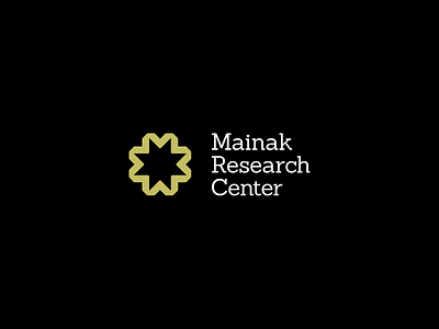 Mainak Research Center Logo branding design graphic design logo minimal