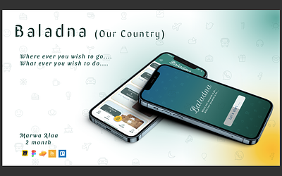 Baladna(our country) Domestic Tourism App ui ux