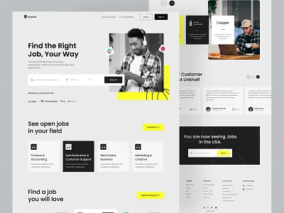 Hiring Platform Website Concept career design employment hiring hiring platform job job board job finder job listing job portal job search job seeker product product design recruitment ui ux web design website website design