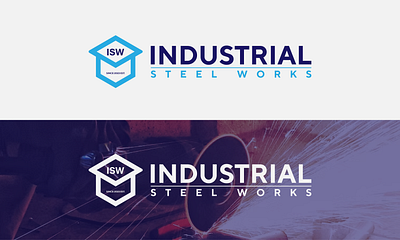 Industrial Steel Works Logo app branding design graphic design illustration logo typography ui ux vector