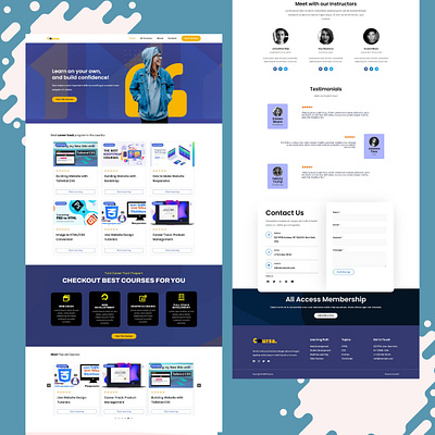 eLearning | (LMS) Website by Zahid Hasan agency lading page agency website astra theme customize elearning website elementor elementor website lms platform lms website theme customization wordpress customization