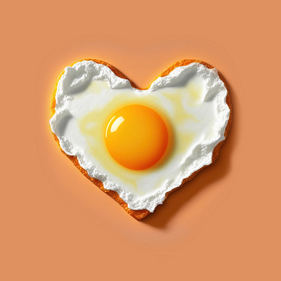 Loveggs breakfast detail eggs food funny graphic design heart shape illustration love minimal photomanipulation valentines