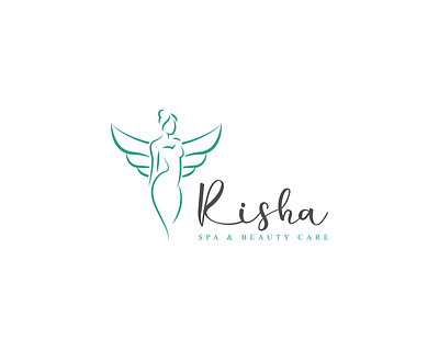 Risha Spa & Beauty Care Logo beauty beauty logo beauty saloon logo branding care custom logo design feminine graphic design logo logo design minimal logo minimalist logo modern logo skincare spa spa and beauty spa logo