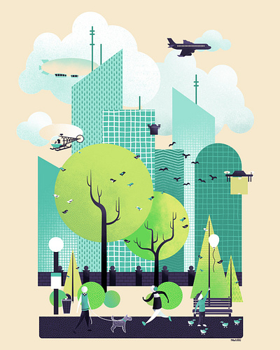 Ecosystems digital art digital illustration editorial illustration illustrator photoshop procreate