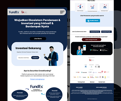 Redesign FundEx.id application branding graphic design redesign ui