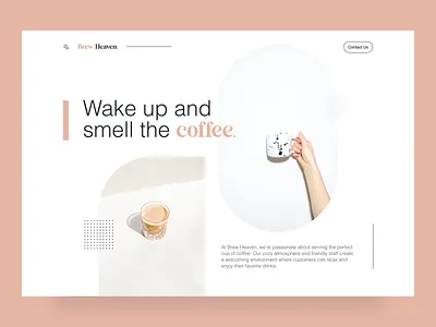 Coffee Shop Web Design branding clean coffee shop colors design dribbble dribbble best shot graphic design landing page minimal product ui ux web design website design