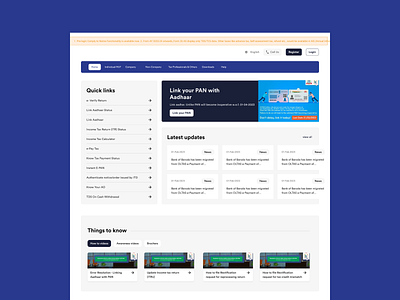 Income Tax website redesign dailyui design ui ux