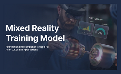 VR/AR : Mixed reality Factory training model ar dailyui mixed reality mr uichallenge virtual reality vr