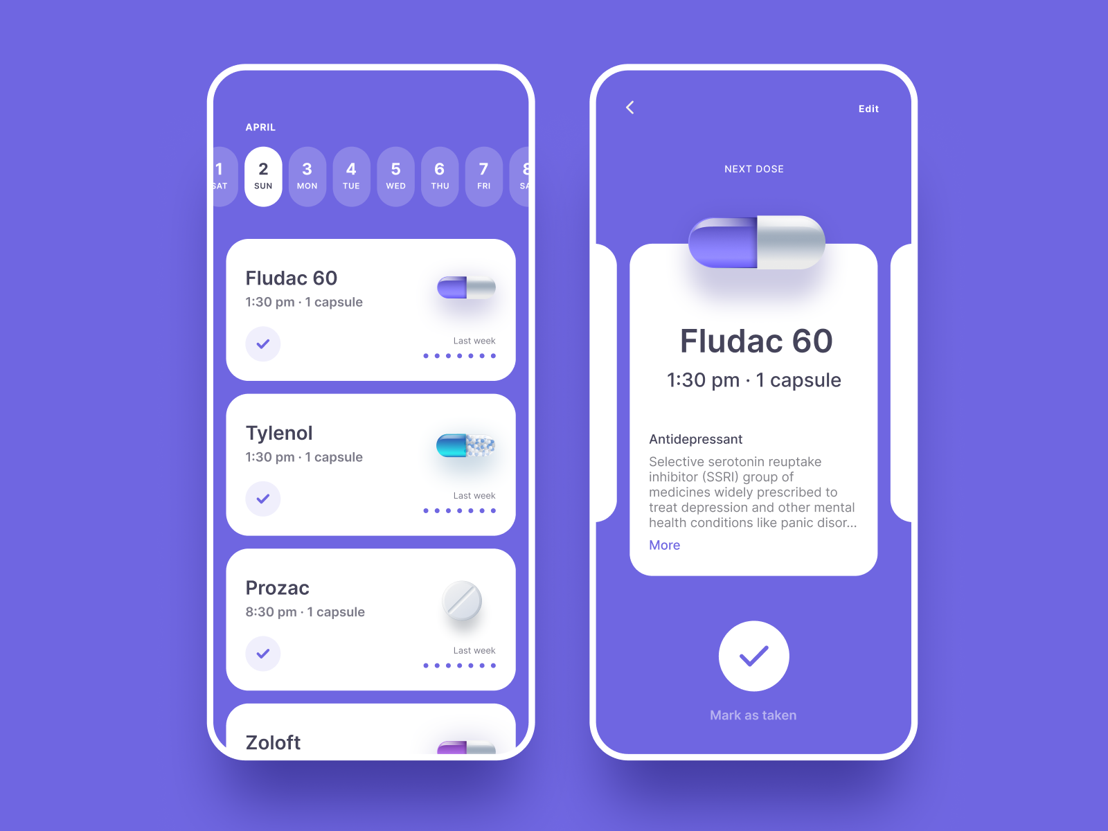 Day 32: Medicine reminder animation animation app design build medicine app medicine reminder motion design pill reminder ui
