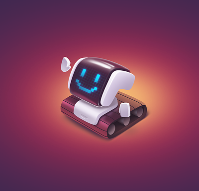 Blocky Bot v2 2d bot character design illustration robot