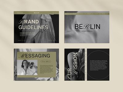 BERLIN Brand Guidelines Template brand identity branding canva canva template graphic design guide presentation