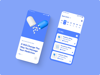 Medication Reminder App animation app build design designdrug drug app drugs illustration manage medical meds minimal mobile motion graphics remainder remainder app tablet ui ui design watchmegrow