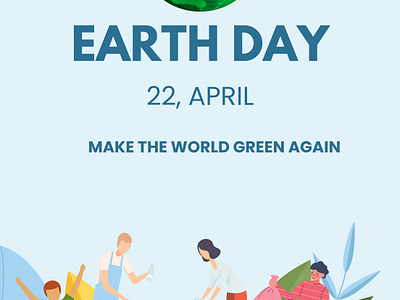 Make The World Green Again app branding design earth earth day future future generation graphic design green green world illustration logo recycle save save the planet typography ui ux vector