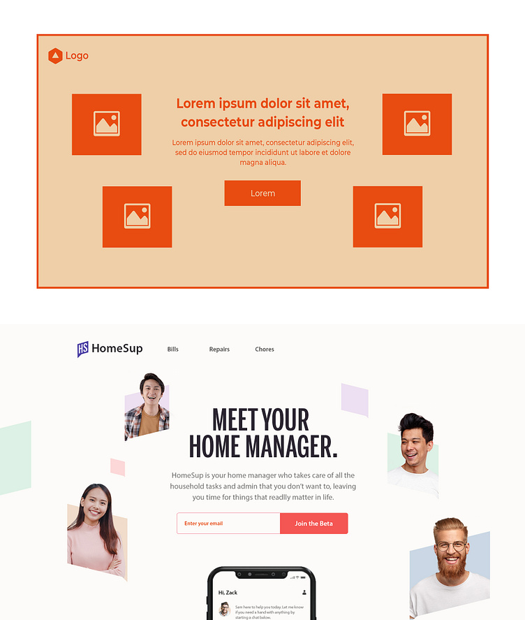 Landing page UX/UI Case Study 2/3 by Zack on Dribbble