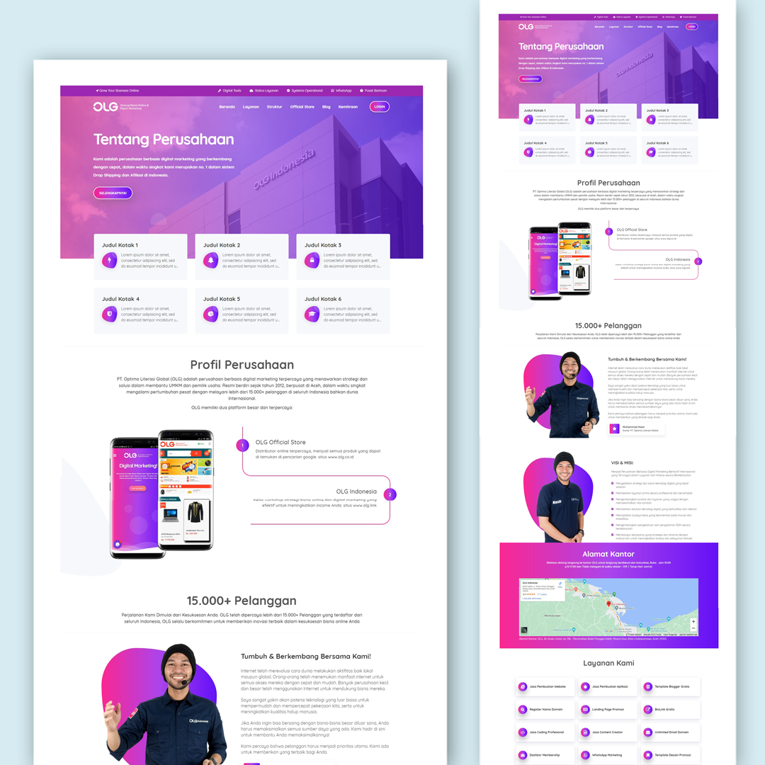 Example of Blogger Template Design Website