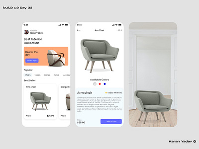 Furniture App build design designdrug figma ui ui design watchmegrow