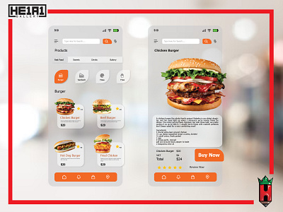 Food Web App app branding delivary design fast food graphic design icon logo ui ux vector web