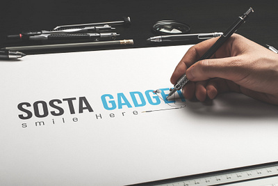 SOSTA GADGET LOGO DESIGN branding design graphic design logo minimal typography vector