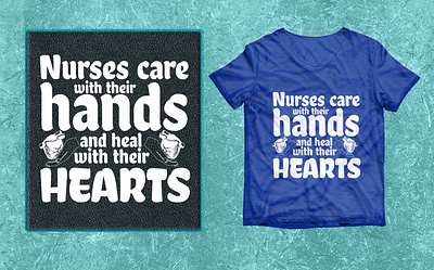 Nurse care with their hands SVG T-shirt design. 2023 best 2022 bler design graphic design nurse day nursing svg t shirt vector