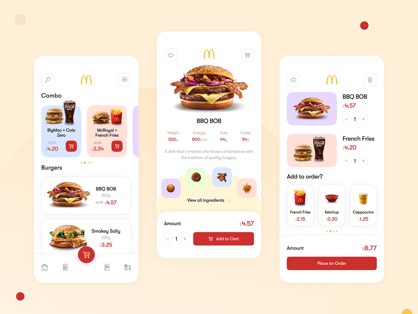 McDonald's Concept by Nelia Dudina on Dribbble