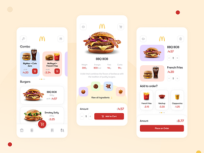McDonald's Concept animation branding cooking dashboard delivery design food graphic design mcdonalds mobile app ui ux webdesign