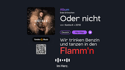 Mediaplayer Design | Deutsch Rap app branding design deutsch deutsch rap germany graphic design interface kontra k minimal minimalism typography ui ux vector