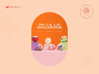 Oh La La! Macarons design ui ux