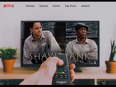 NETFLIX app design designer figma ui ux web design website