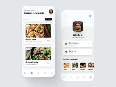 Restaurant App branding design ui ux web website