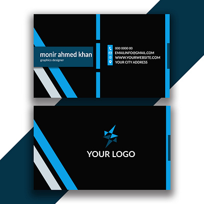 modern business card templates design 3d animation app branding business card design design graphic design illustration logo monir360 ui