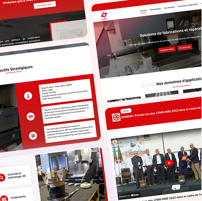 Manufacture of mechanical parts company website branding business design graphic design mechanic responsive ui web design web developement wordpress