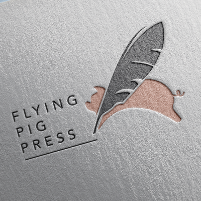 Flying Pig Press graphic design logo pig