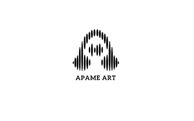 APAME ART LOGO abstract branding design headphone illustrator inspiration logo logo mark logodesign logotype minimal music