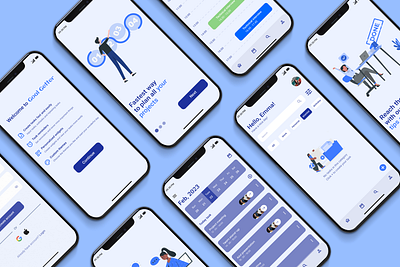 Goal Getter | Planning App app branding design illustration ui uidesign ux uxui