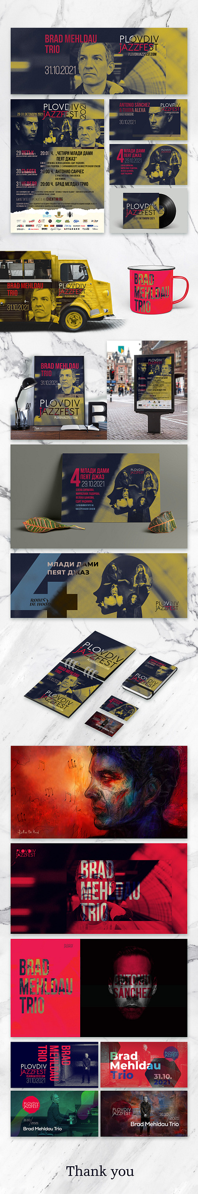 Plovdiv Jazz Fest 2021 by Robin de Hood branding creative design graphic design plovdiv jazz fest robin de hood typography