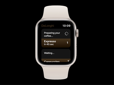 Remote Expresso Ordering Apple Watch App apple watch coffee expresso gesture interaction ios menu product design scroll watch watch os watchos