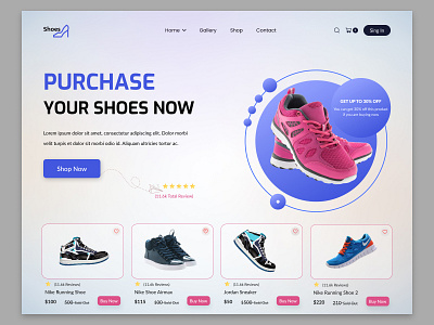 Buy shoes online | Shopping Landing Page buy design graphic design landing page shopping shopping landing page template ui ux web web design website design