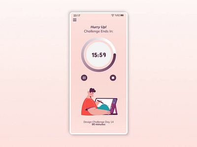 Daily UI Challenge Day 14! Countdown Timer for Daily Challenge app design application design challenge application clock design clock uı design count time countdown app countdown clock countdown design countdown for challenge countdown time countdown timer dailyuıchallenge figma project keep time keeping time time challenge timer design timer uı design uı design