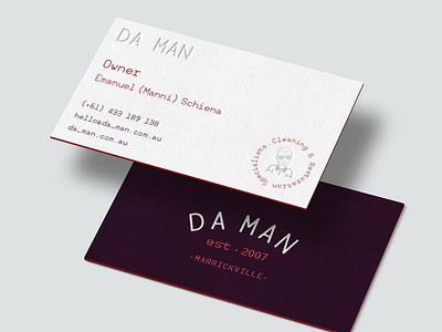 DA MAN brand rollout branding branding design design illustration layout logo typography vector