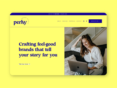 🍋 Studio Perky Website auckland brand branding christchurch design feel good new zealand nz squarespace web web design