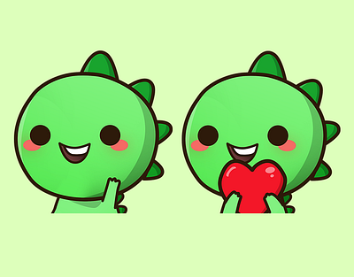 Cute Dragon Twitch Emotes emote illustration twitch