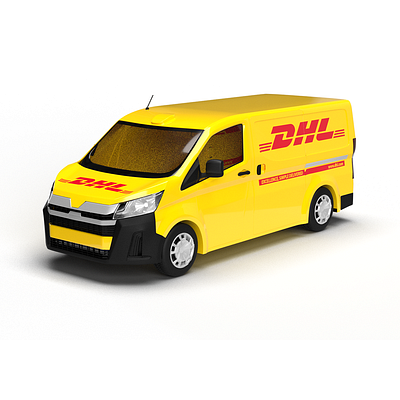 Toyota Hiace Van 3D model 3d model hiace livery design motorsport graphics toyota wrap design