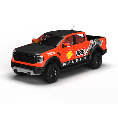 2022 Ford Ranger Raptor 3D model 3d model ford ranger graphic design livery designer livery template motorsport graphics wrap designer