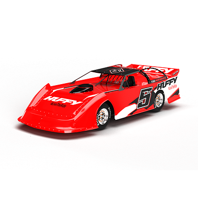 Dirt Late Model 3D model 3d model dirt late model graphic design livery design motorsport graphics wrap design